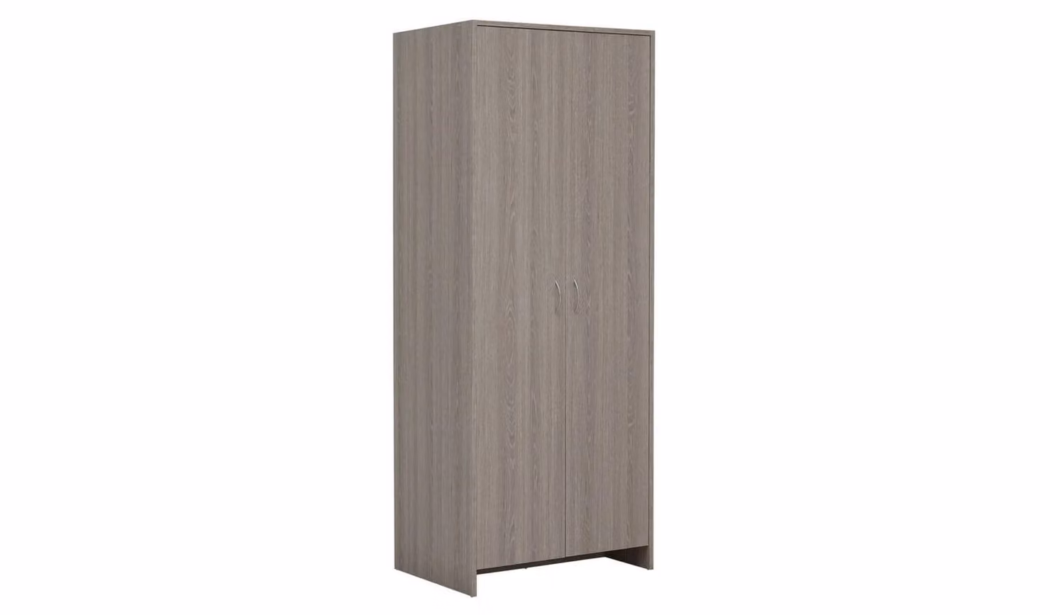 Seville 2 Door Wardrobe Grey Modern Bedroom Furniture H 176 x W 70 x D 50 cm