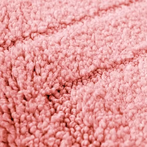 Allure Bath Fashions Two Piece Non-Slip Microfibre Bath and Pedestal Mat Set in Pink – 2