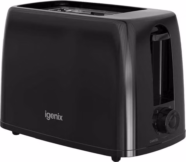Igenix 2 Slice Toaster, 650W, Black – 1