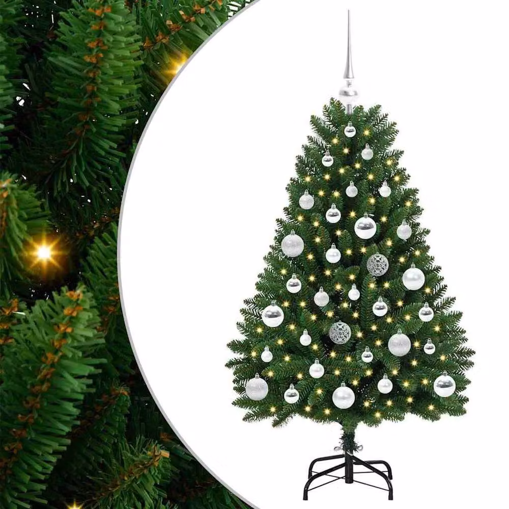 Berkfield Home Artificial Green Christmas Tree with Stand, Height: 120 cm – 2
