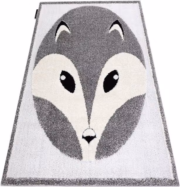 RugsX Modern Grey Animal Children's Rectangular Rug, W: 120 cm, L: 170 cm – 1