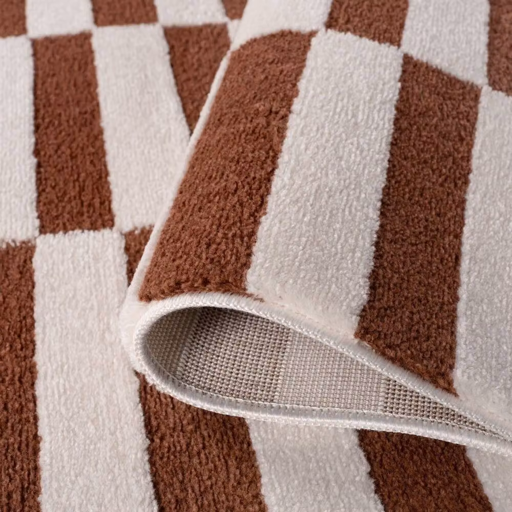 THE RUGS Loft Striped Soft Pile Area Rug in Terracotta, W: 160 cm, L: 230 cm – 5