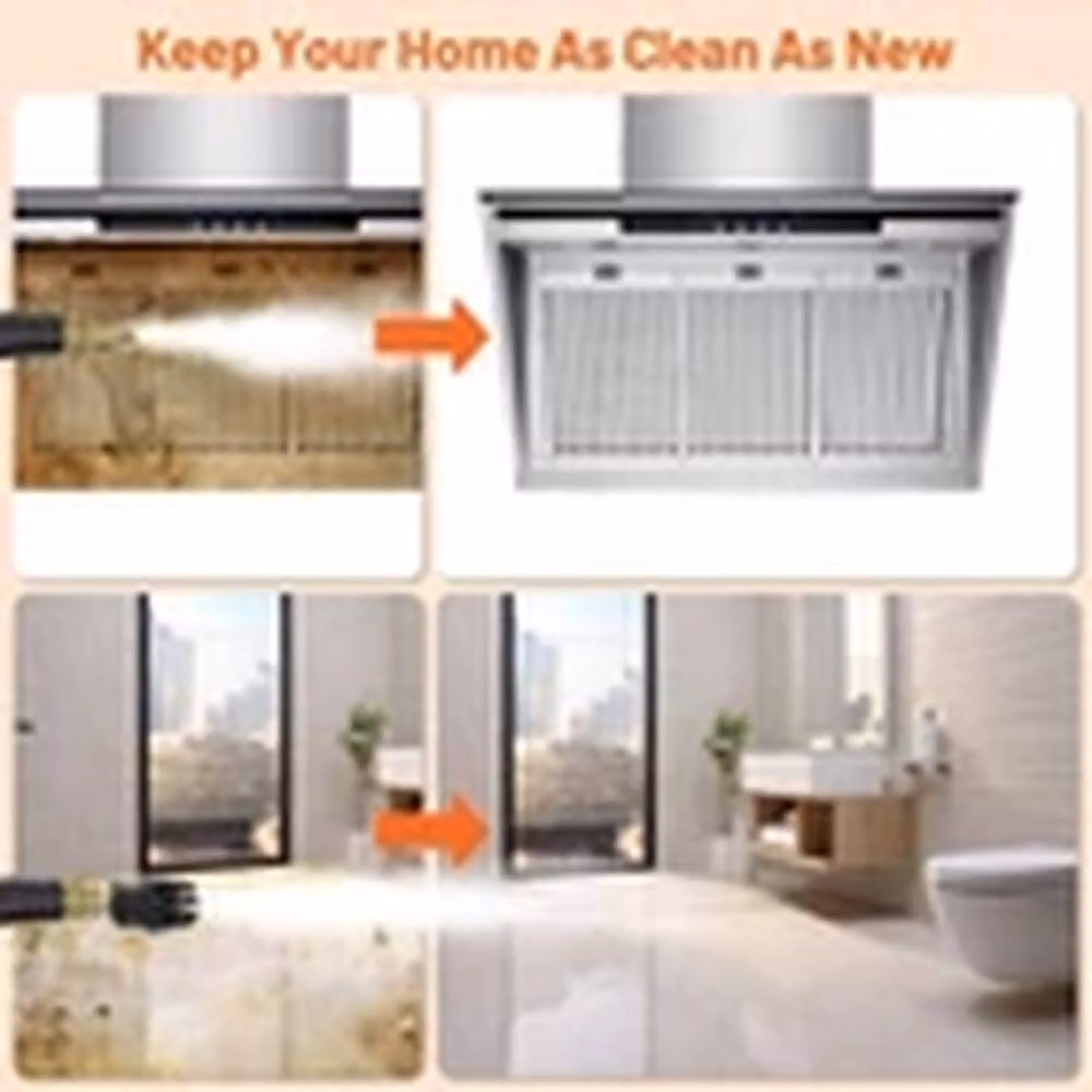 VOGREX 3800W Portable Handheld Steam Cleaner in Orange – 3