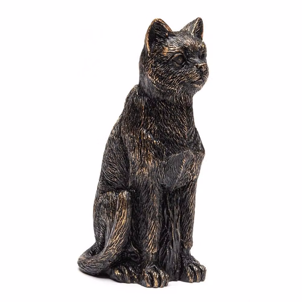 Jardinopia Cat Cane or Stake Topper Pot Buddy in Bronze, W3.5 x H8 cm – 2
