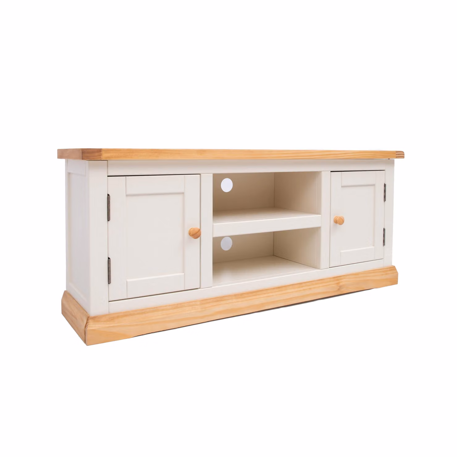 Cabinet Bits Trevi 2 Door White Pine Wood TV Stand – 2
