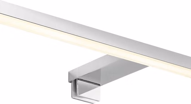 Nordlux Marlee LED Wall Light in Silver Chrome Metal for Bathroom and En-Suite, IP44 Rated – 1