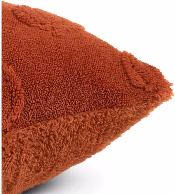 OHS Set of 2 Tufted Pumpkin Cushion Covers in Orange, W/D/H: 45 x 45 x 45 cm