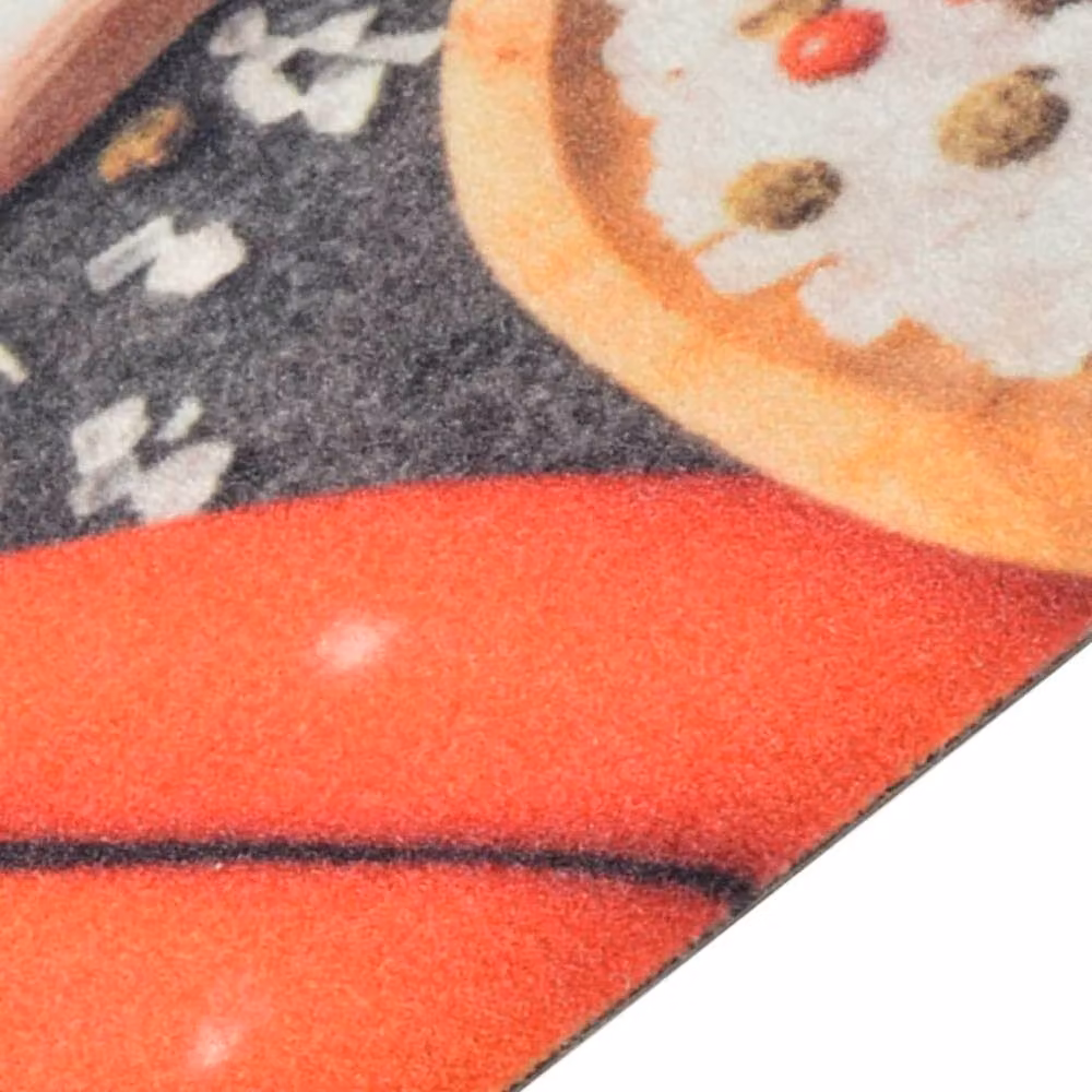 Berkfield Home Washable Velvet Kitchen Rug with Vegetable Design, Multicolour, W: 45 cm, L: 150 cm – 2