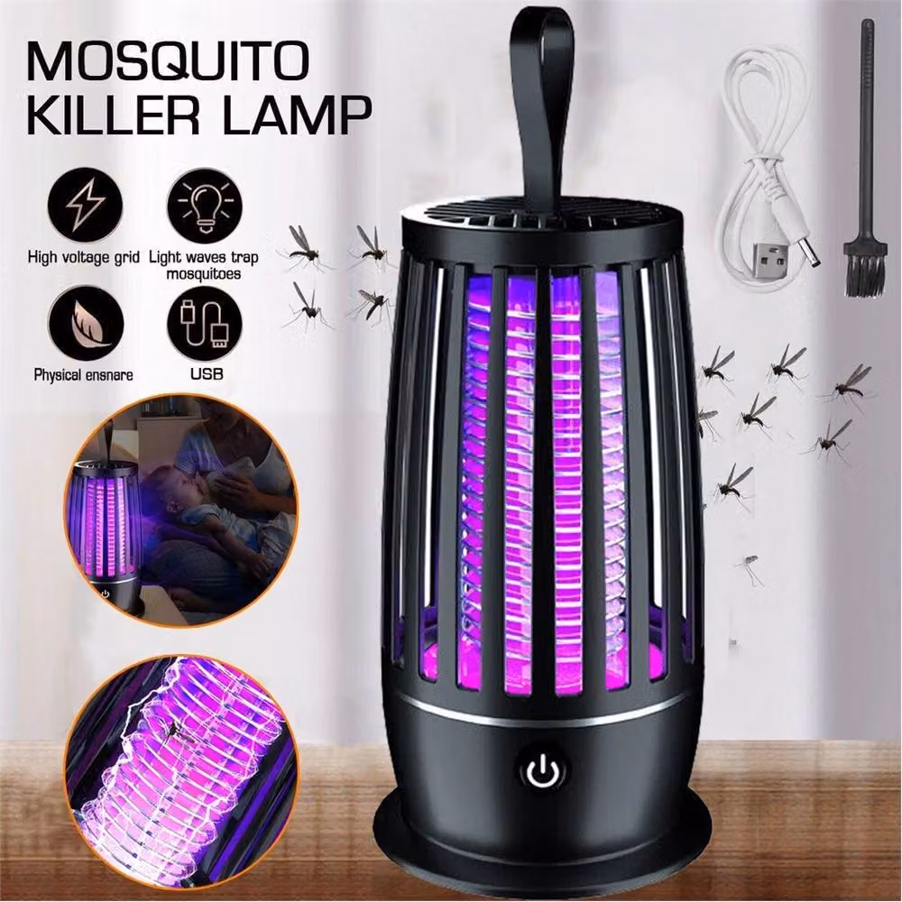Nordara Portable Electric Bug Zapper Lamp with UV Light, Black, W/D/H: 50 x 50 x 50 cm – 4