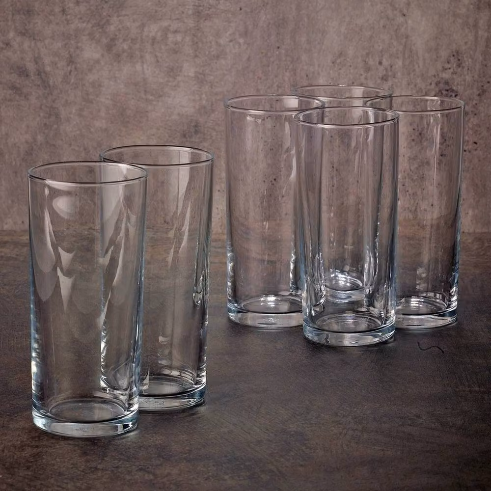 EONLION Set of 6 Transparent Glass Highball Tumblers – 2