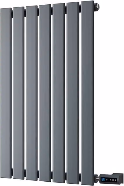 Typhoon Anthracite Single Panel Horizontal Electric Thermostatic WiFi Radiator
