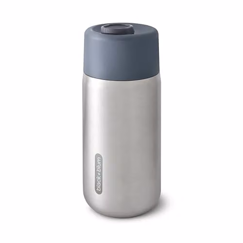 Black + Blum Insulated Stainless Steel Travel Mug with Lid, 340ml, Grey