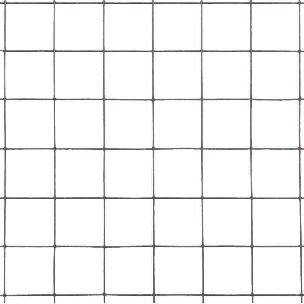 Berkfield Home Grey PVC Coated Steel Chicken Wire Fence, 10 x 1 m – 3