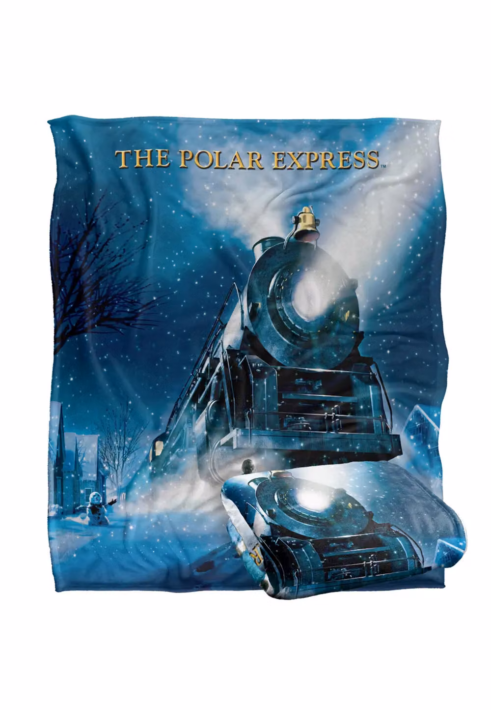 Warner Brothers Polar Express Silky Touch Super Soft Throw Blanket, White, W: 152 cm, D: 127 cm – 2