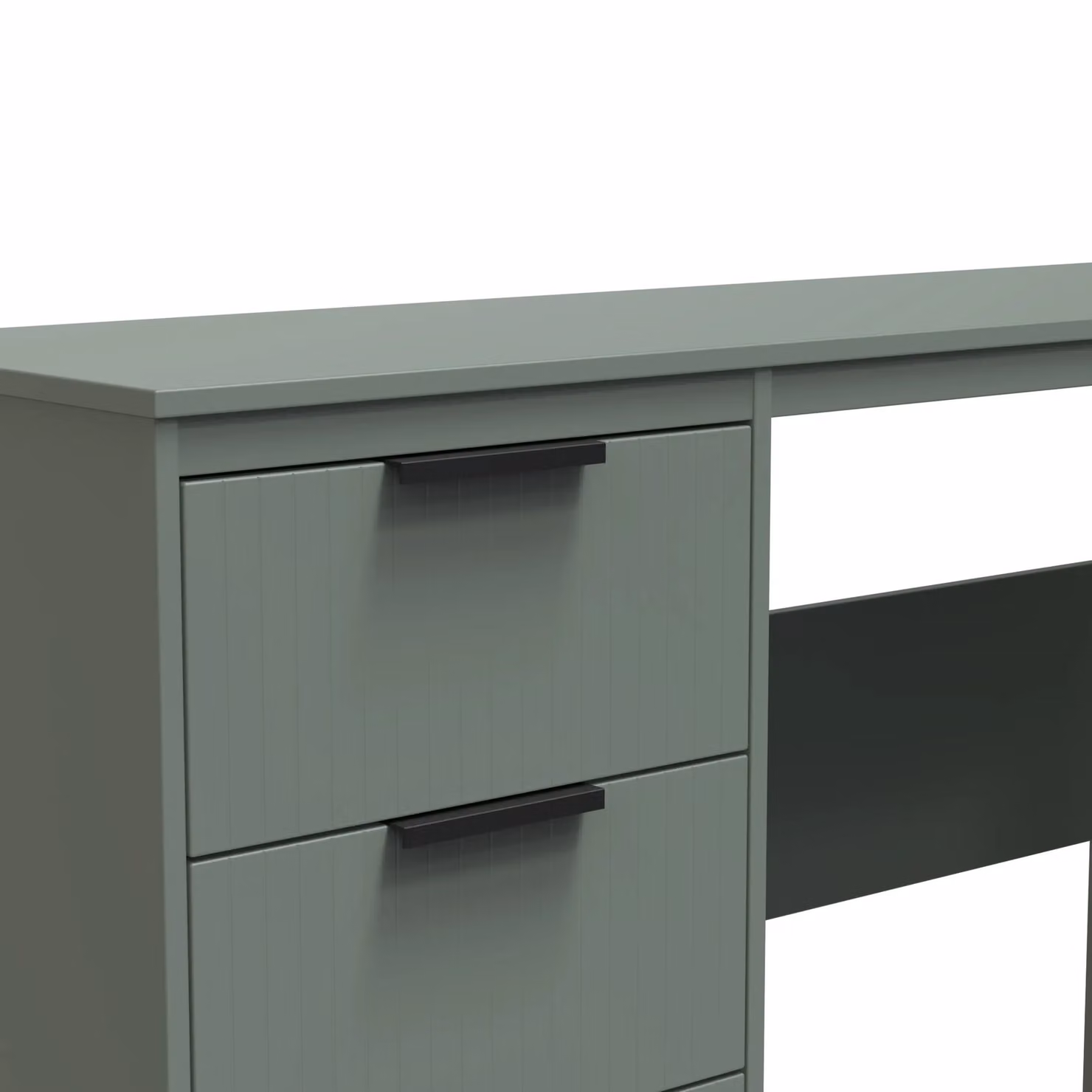 Ready Assembled 2 U Denver 3 Drawer Desk in Pale Green – 3