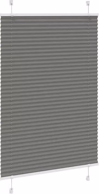 Berkfield Home Single Pleat Fabric Blind in Anthracite Grey, W: 90 cm, H: 150 cm