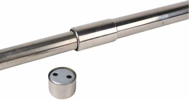 Kelvenix Extendable Stainless Steel Wardrobe Rail in Silver