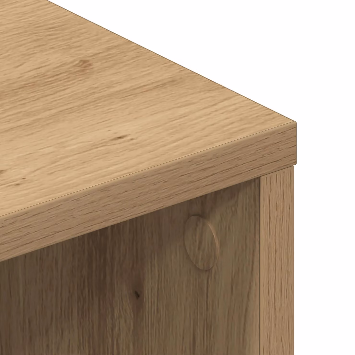 Berkfield Home Artisan Oak TV Cabinet in Brown, W/D/H: 90 x 35 x 35 cm – 5