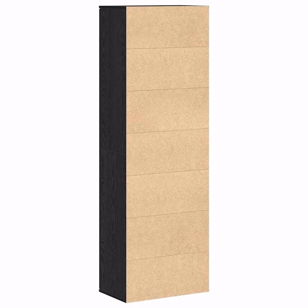 Berkfield Home Black Oak Wall Mounted Highboard, W/D/H: 60 x 35 x 180 cm – 5