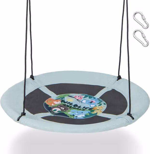 Costway Saucer Tree Swing in Blue