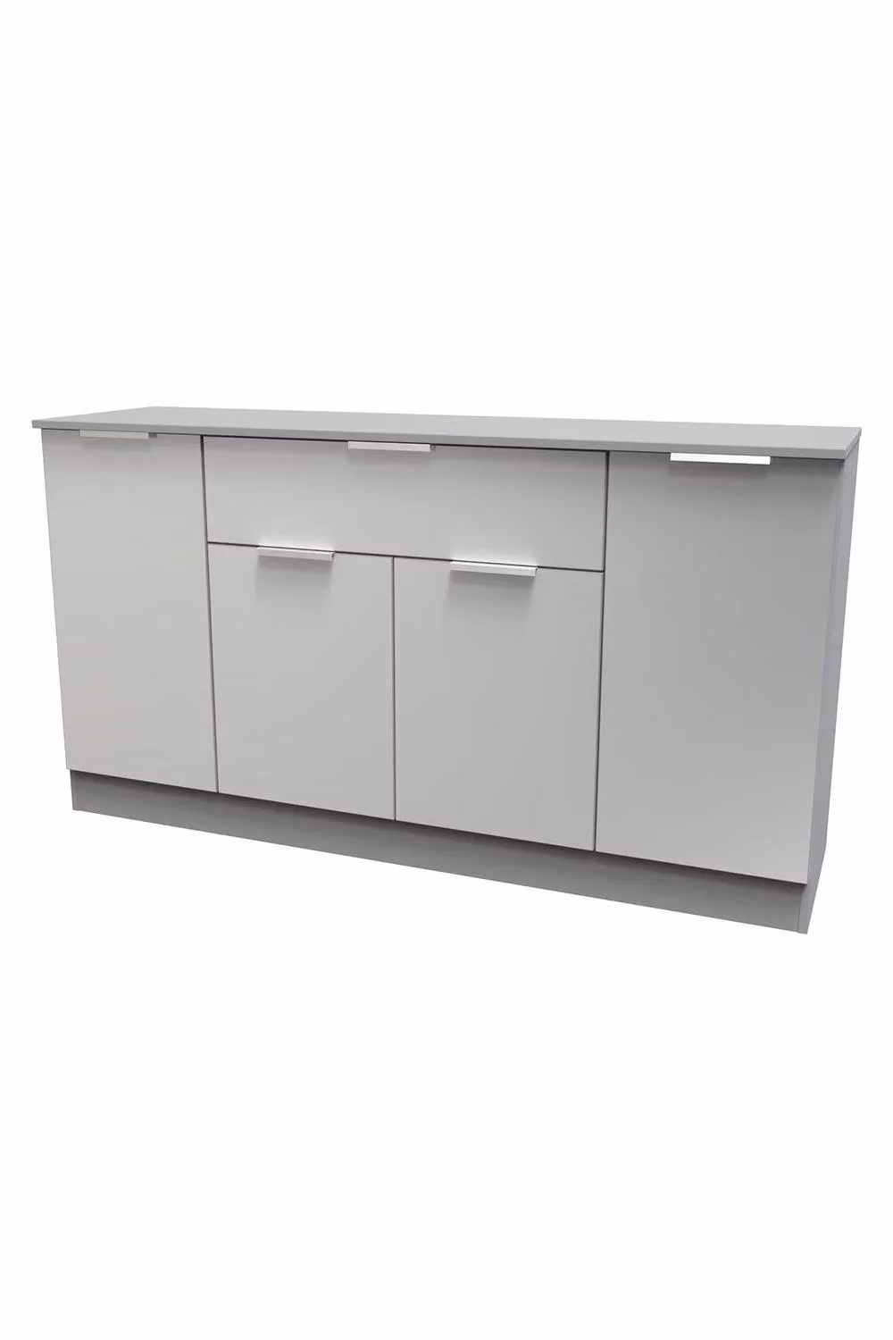 2 U Dover Ready Assembled 4 Door 1 Drawer Wide Unit in Dark Grey – 2