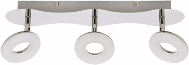 CGC AVA Three Head Adjustable Bar Ceiling LED Spotlights in Chrome