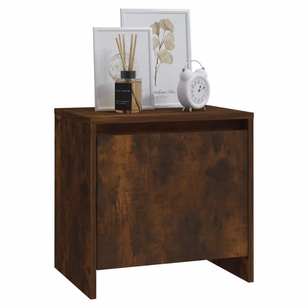 Berkfield Home Elegant Bedside Cabinets, 2 Piece Set in Smoked Oak Brown, W: 45 cm, D: 34 cm, H: 44.5 cm – 4