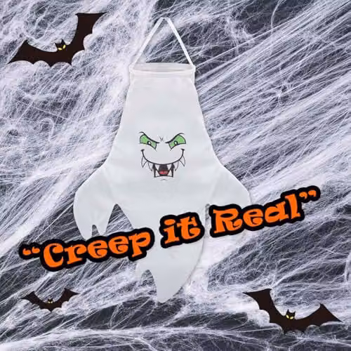 VFM e-Store White Hanging Ghost Decoration for Halloween Parties – 5