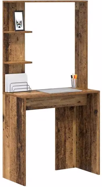Berkfield Home Brown Reclaimed Solid Wood Writing Desk – 1
