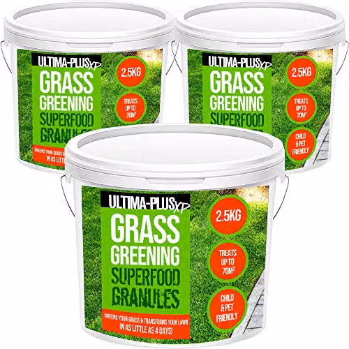 Ultima-Plus XP Grass Greening Superfood Granules Lawn Fertiliser and Plant Tonic, 7.5 kg – 1