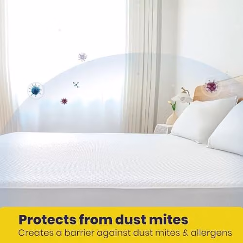 Brightr Waterproof Mattress Protector, White, W/D/H: 120 x 190 x 35 cm – 2