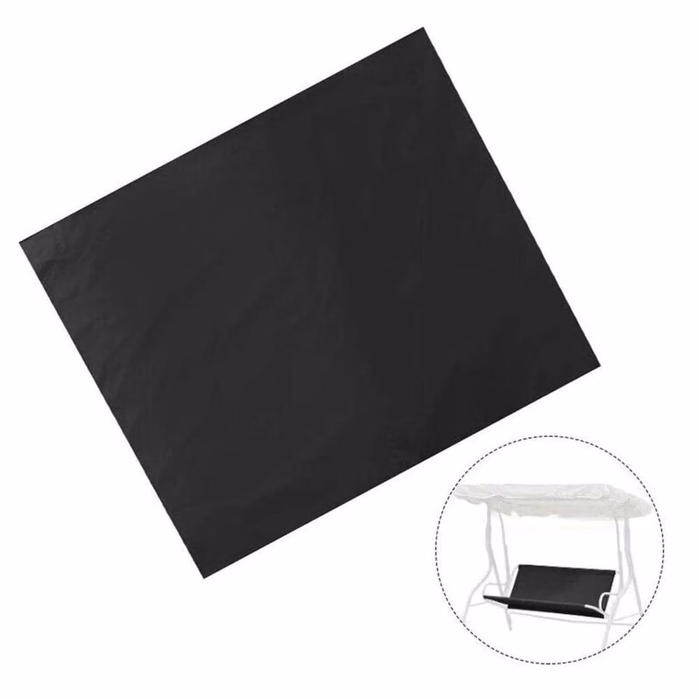 FLAVORA Black 3 Seater Garden Swing Bench Seat Cover Replacement, W: 148 cm, D: 51 cm, H: 51 cm – 6