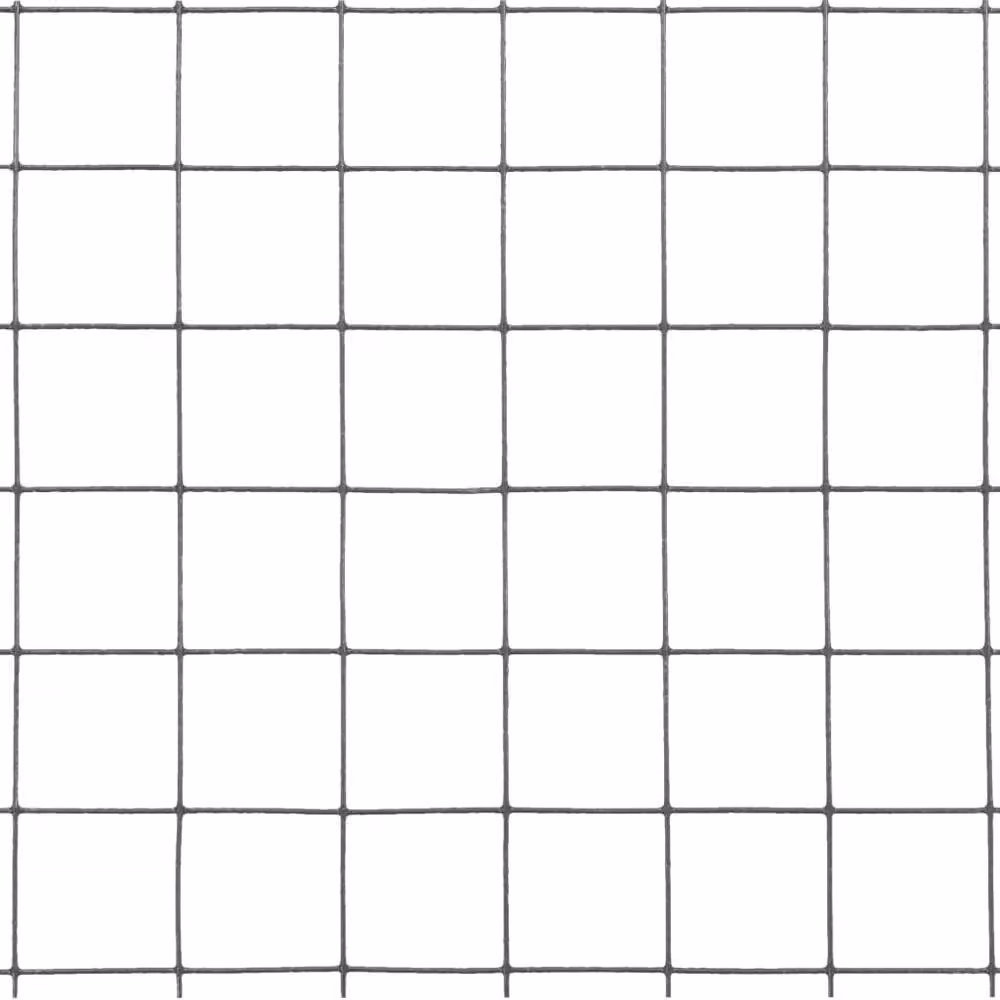 Berkfield Home Grey PVC Coated Steel Chicken Wire Fence, 10 x 1.5 m – 3
