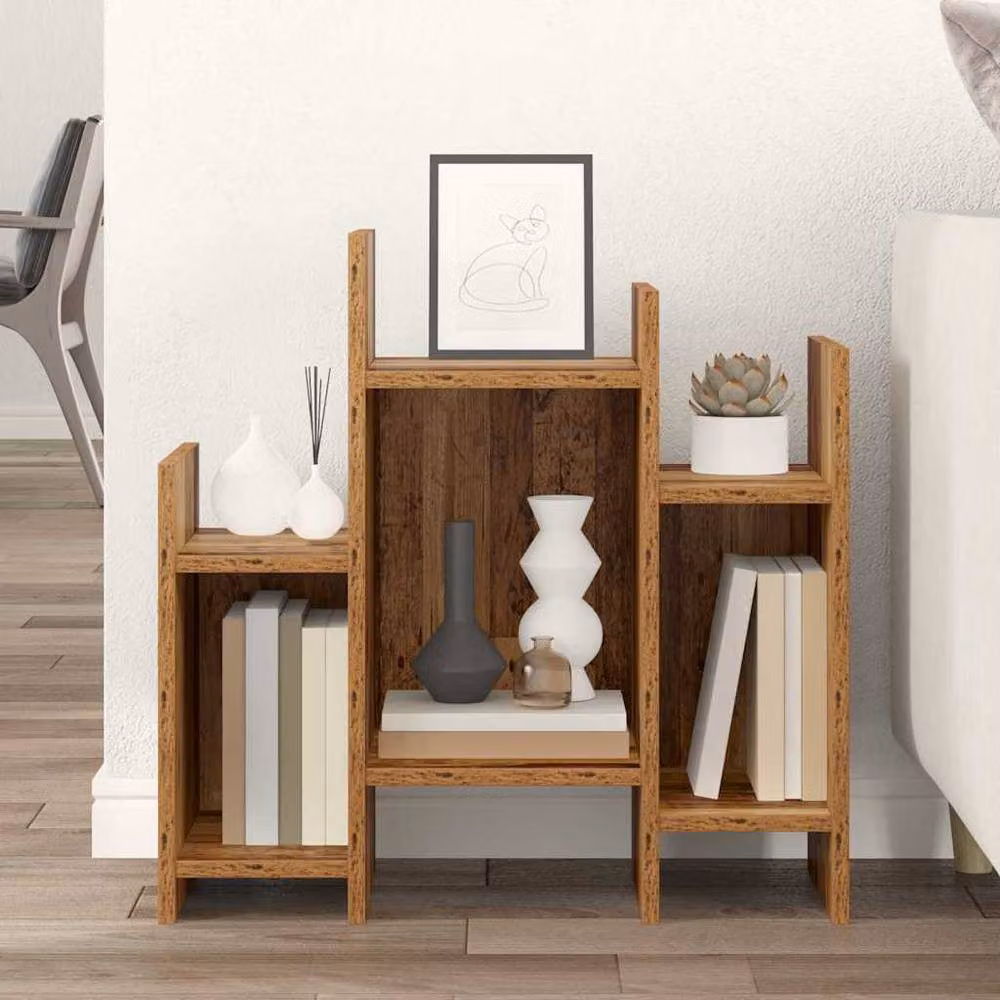 Berkfield Home Side Cabinet in Old Wood Brown, W: 60 cm, D: 26 cm, H: 60 cm – 3