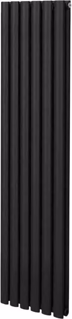 Monstershop Oval Column Radiator in Black, H 160 cm x W 36 cm