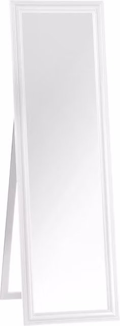Orsina Full Length White Freestanding Floor Standing Mirror, H 145.0 x W 45.0 x D 5.0 cm
