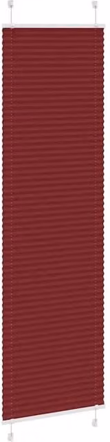 Berkfield Home Single Pleat Fabric Blind in Bordeaux Red, W: 60 cm, H: 200 cm – 1