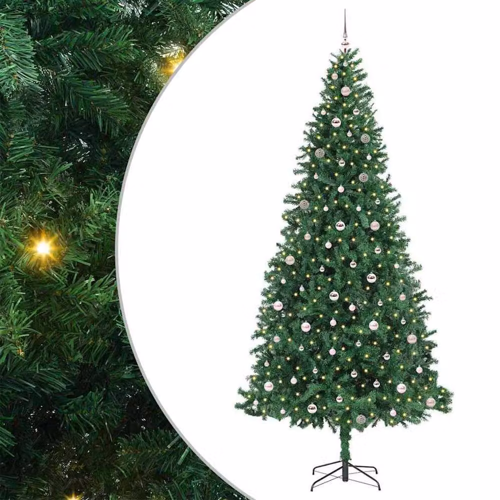 Berkfield Home Artificial Christmas Tree with 300 LEDs and Stand, Green, Height: 300 cm – 2