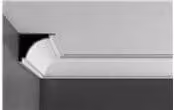 Orac Decor White Polyurethane Exterior Cornice Moulding W/D/H: 244 x 20 x 16 cm