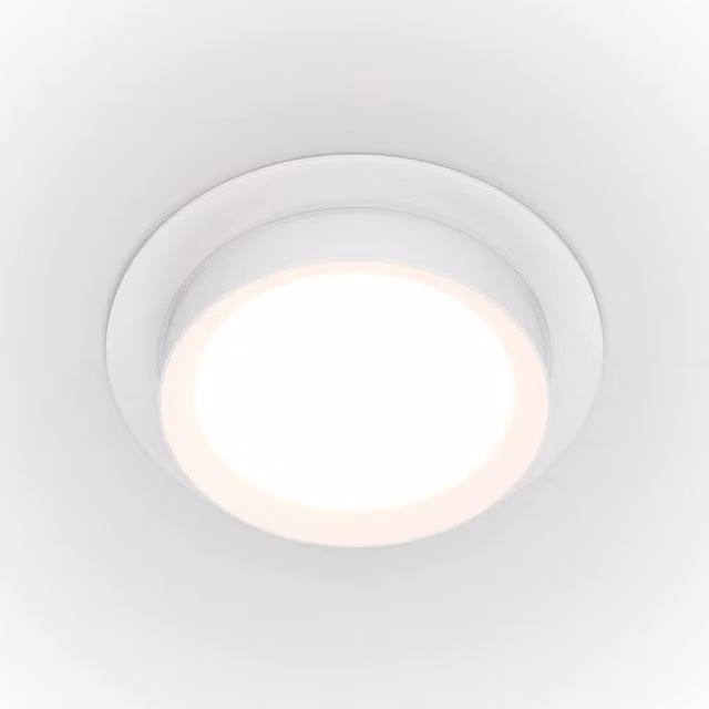 Maytoni Hoop Round Recessed Downlight in White with GX53 Bulb Compatibility