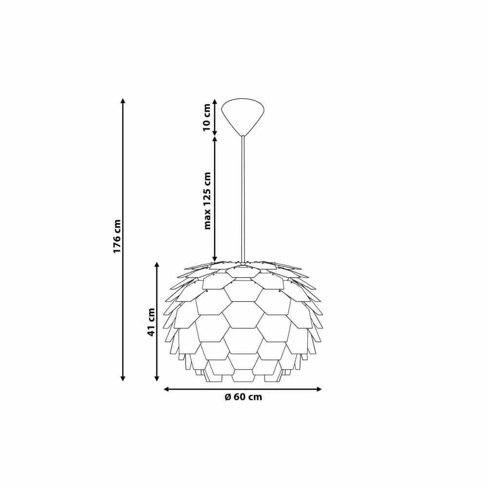 Wyld and Coco Grey Scandinavian Cone Pendant Lamp – 3