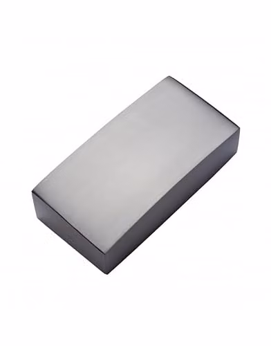 Blueprint Joinery Contemporary Flat Square Half Newel Cap in Brushed Silver for 90x45mm Posts