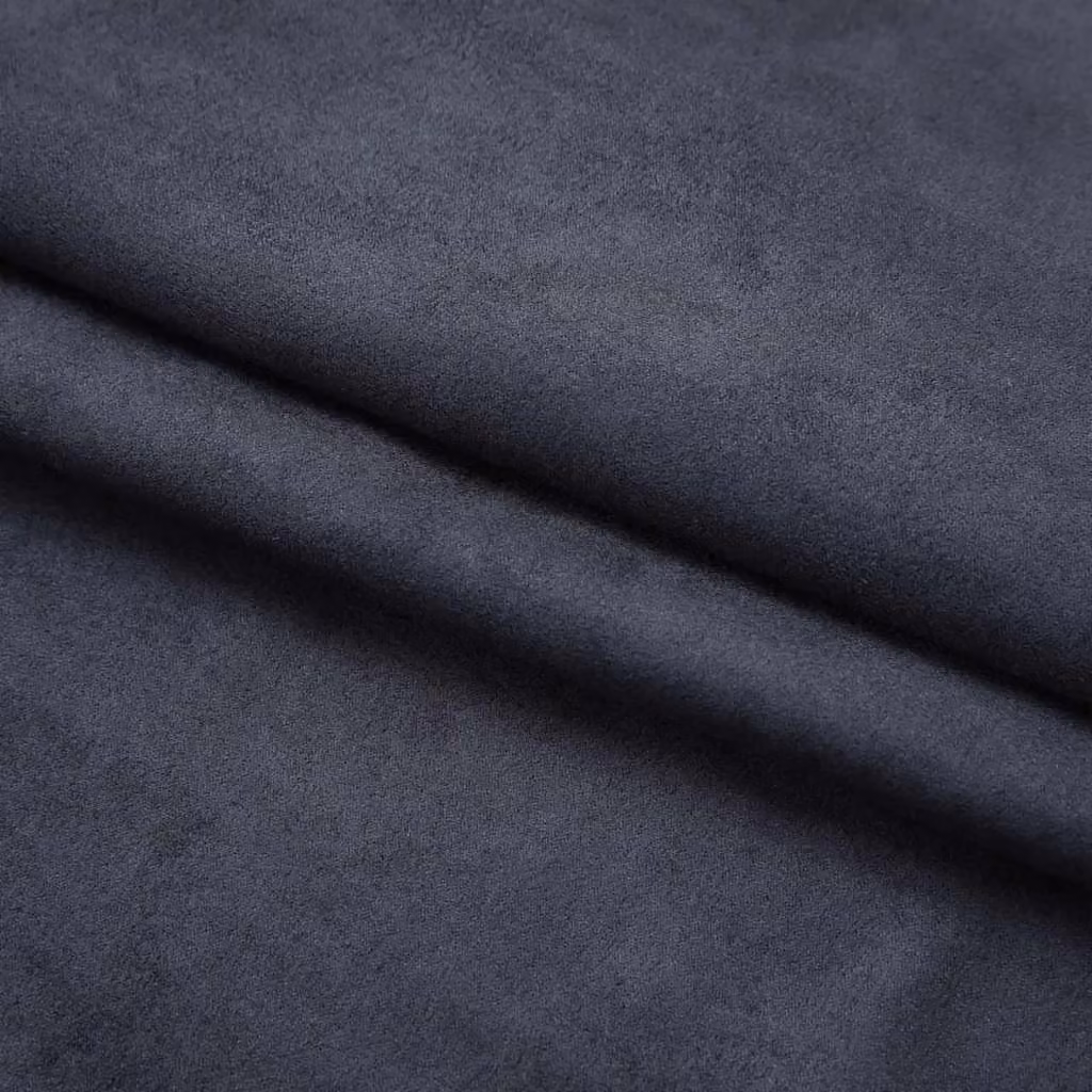 Berkfield Home Blackout Curtains with Hooks, 2 Pack, Anthracite, W: 140 cm, H: 225 cm – 3