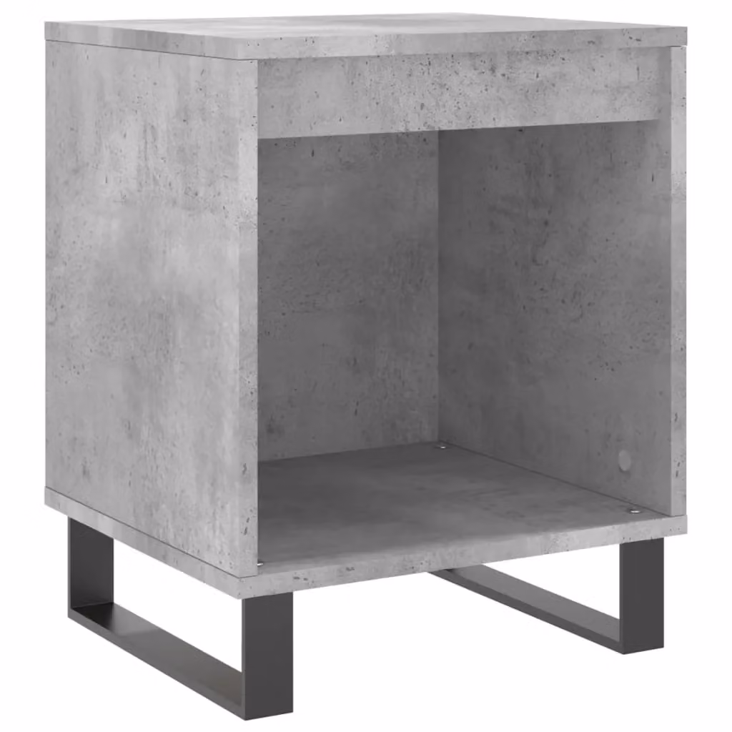 Berkfield Home Set of 2 Modern Bedside Cabinets in Concrete Grey, W: 40 cm, D: 35 cm, H: 50 cm – 3
