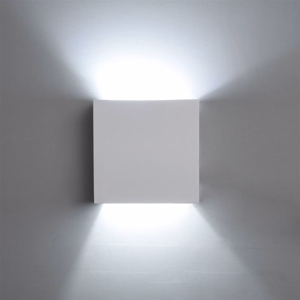 First Choice Lighting Michele Set of 2 White Plaster G9 Wall Lights – 2