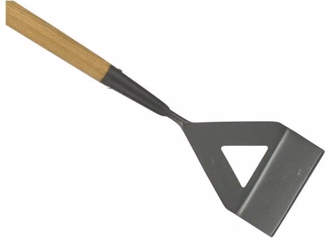 Kent & Stowe Long Handled Dutch Hoe in Beige with Carbon Steel and Wood