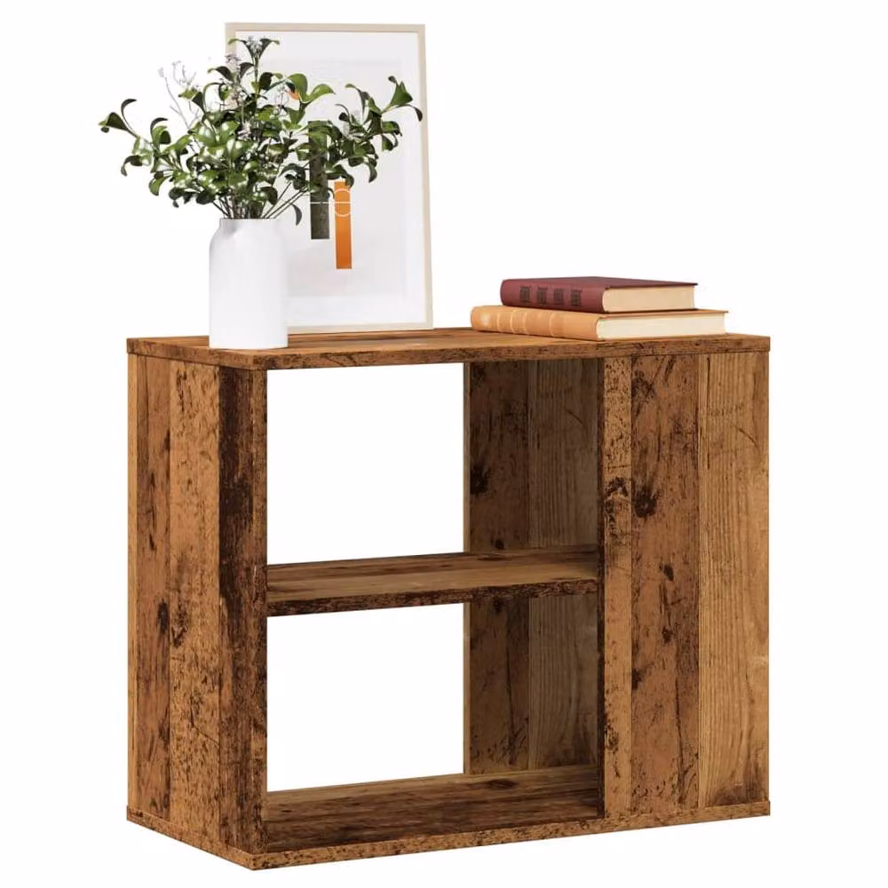 Berkfield Home Side Cabinet in Brown Rustic Wood, W/D/H: 60 x 30 x 50 cm – 2