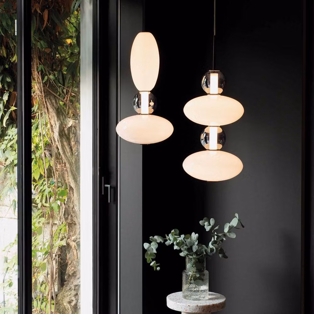 Netlighting Lumiere Integrated LED Slim Pendant Ceiling Light in Black, 3350Lm, 3000K Warm White – 2
