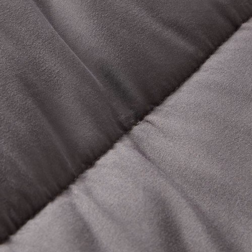 OHS Charcoal Grey 10.5 TOG Coverless Duvet and Pillowcase Bedding Set for Adults – 2
