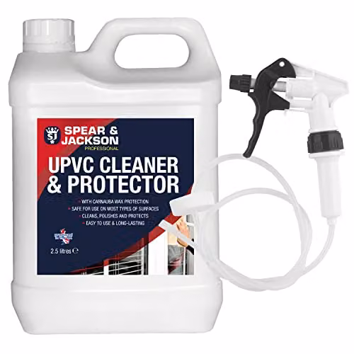 Spear and Jackson UPVC Cleaner and Protector with Long Hose Trigger Hand Sprayer, 2.5 l
